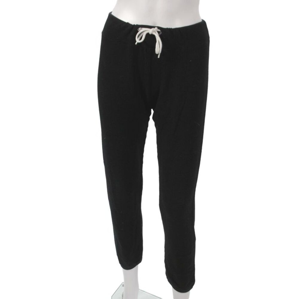 Monrow Womens Jogger Pants Black Rayon Drawstring Size XS